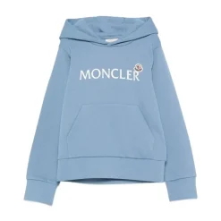 Enfants Sweat à Capuche Double Logo Bleu
