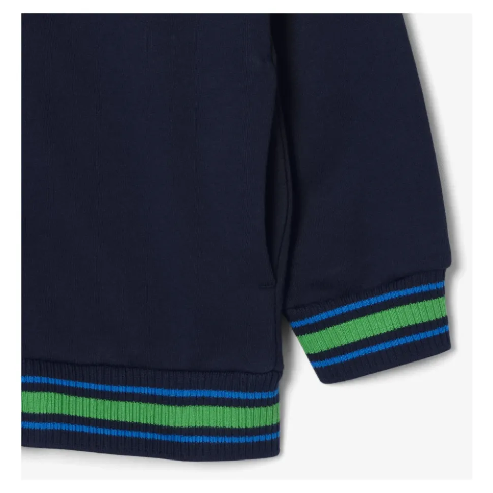 Enfants Veste en Polaire à Boutons Bleu Foncé