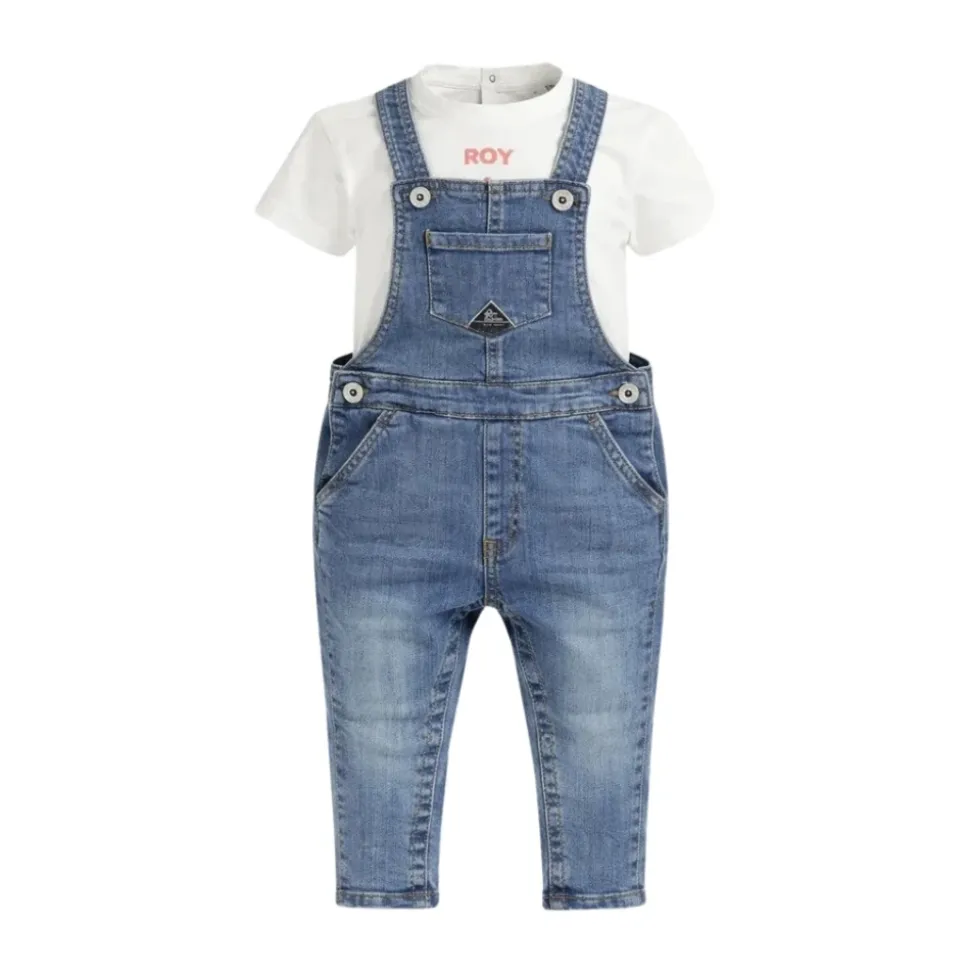 Ensemble Salopette + T-shirt à Manches Courtes