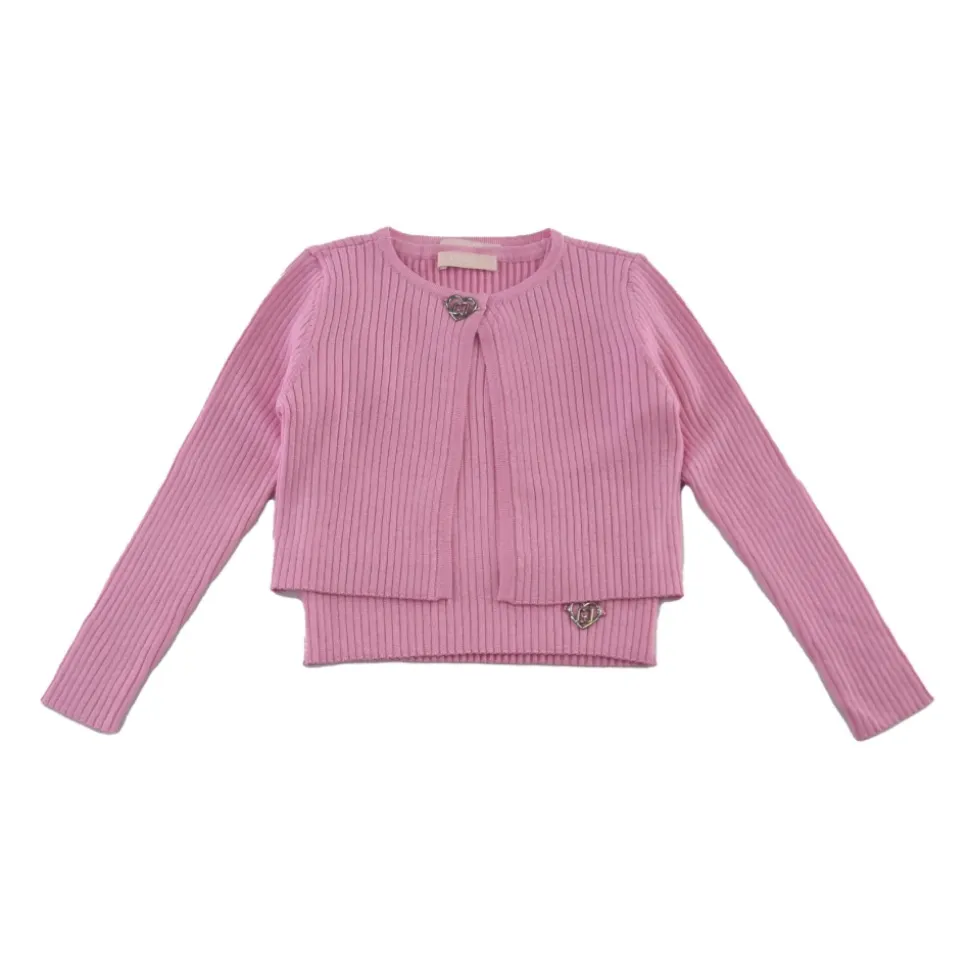 Ensemble Twin Rib avec Détails Élégants