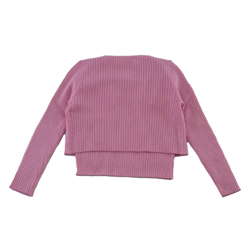 Ensemble Twin Rib avec Détails Élégants