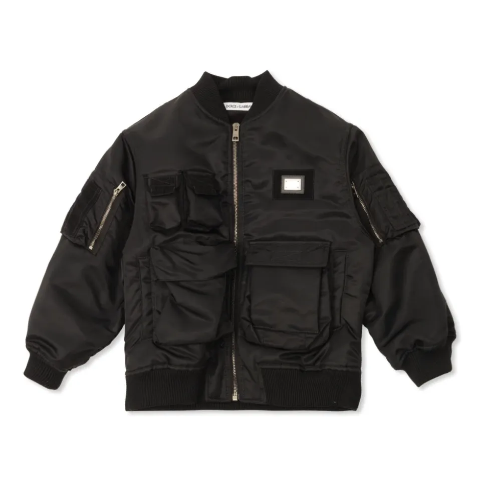 Gabardine Bomber Jacket