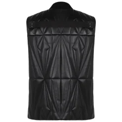 Geocamo Leather Gilet
