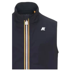 Gilet bleu en jersey de nylon stretch