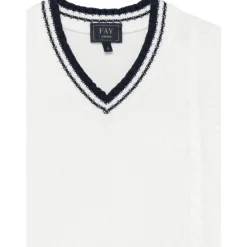 Gilet en maille torsadée