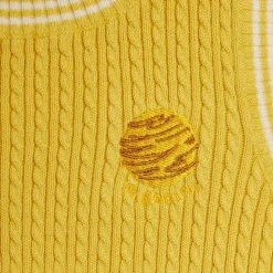 Gilet en maille torsadée