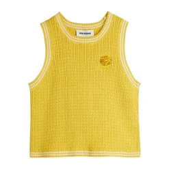 Gilet en maille torsadée