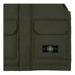 Gilet Militaire Vert avec Insigne Boussole