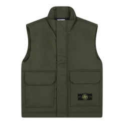 Gilet Militaire Vert avec Insigne Boussole