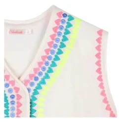 Gilet à motif brodé