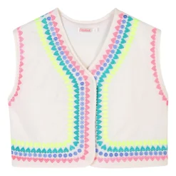 Gilet à motif brodé