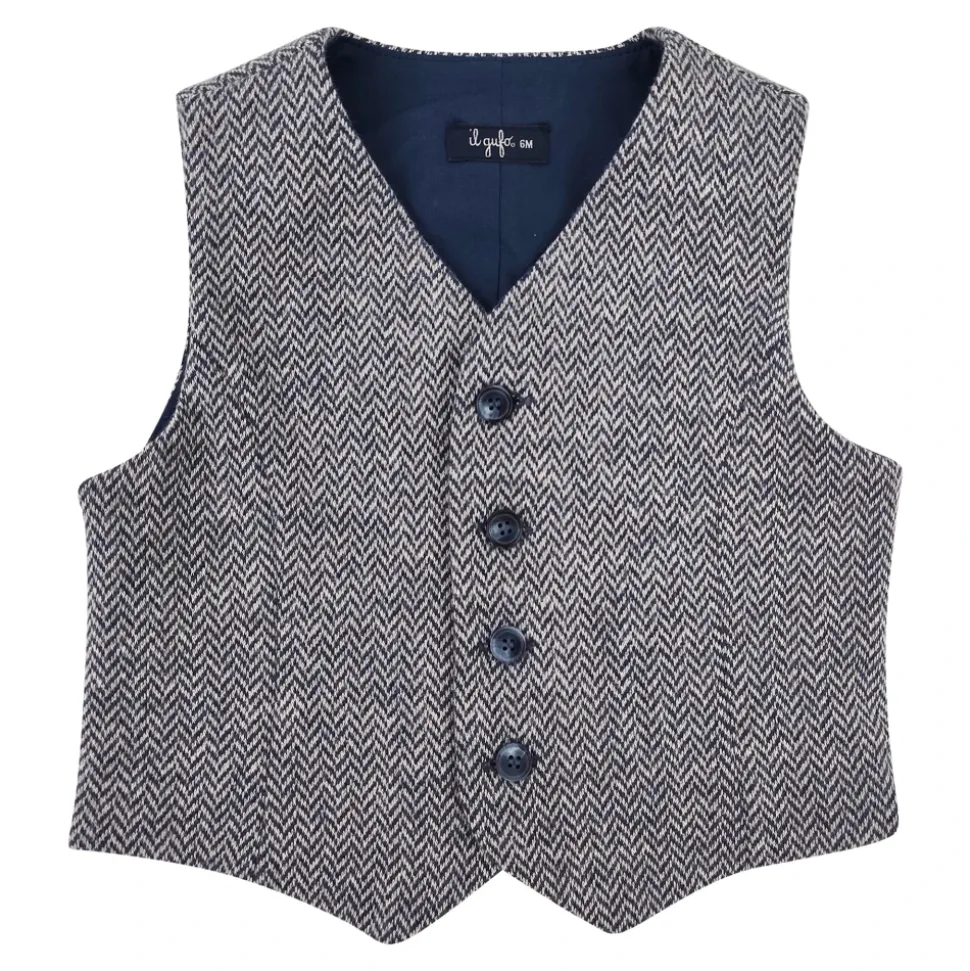 Herringbone Cotton Gilet
