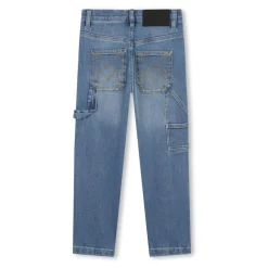 Jean Droit en Denim Bleu