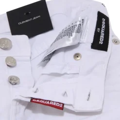 Jean en coton blanc 'CLEMENT' avec coupe slim