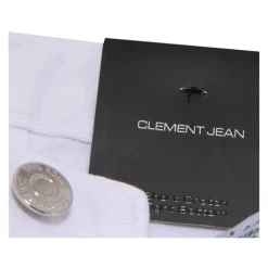 Jean en coton blanc 'CLEMENT' avec coupe slim