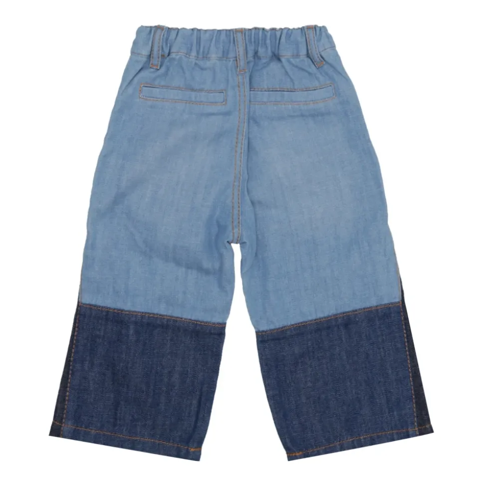Jean large taille mi-haute