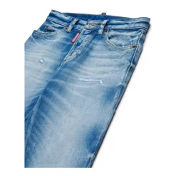 Jeans Enfant Coton Élasthanne Bleu