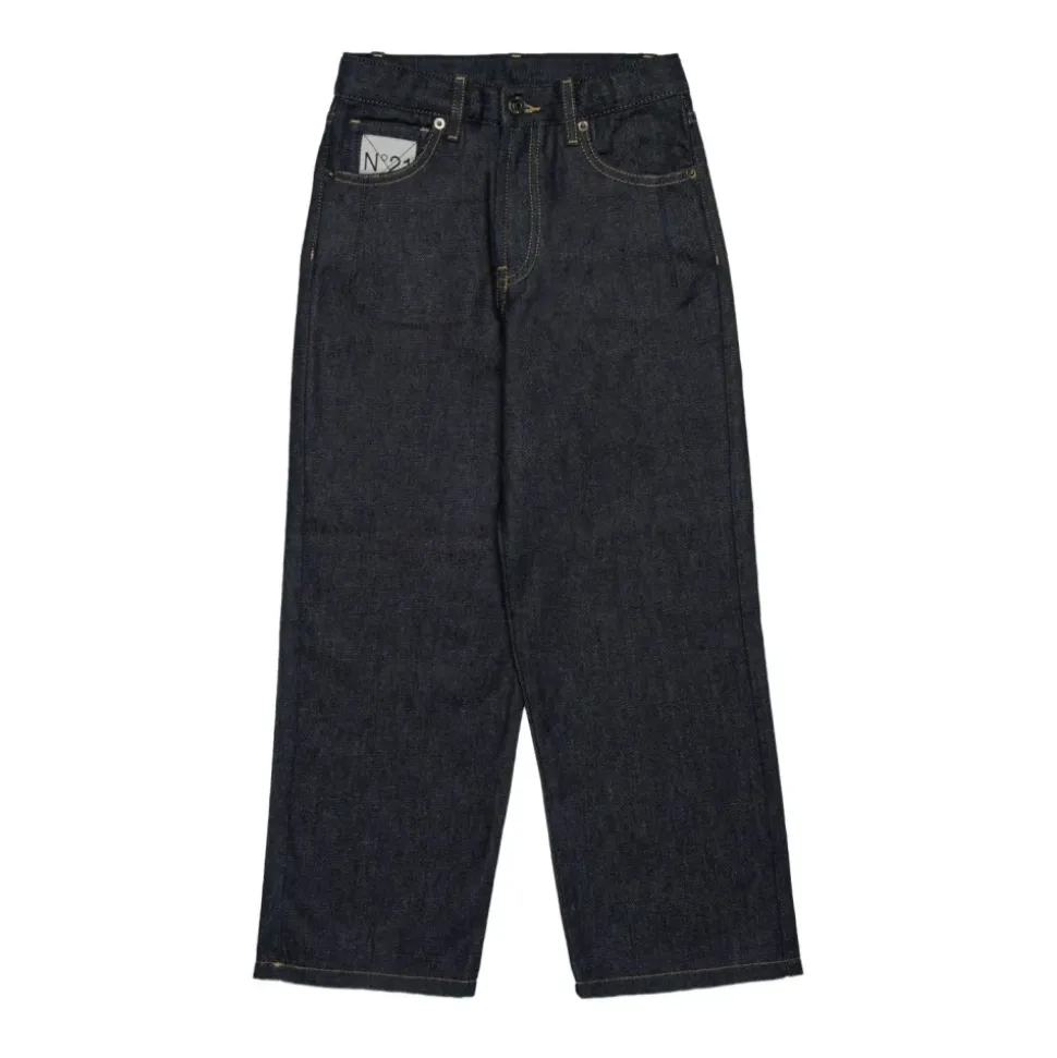 Jeans Enfants Brodés Bleu Marine