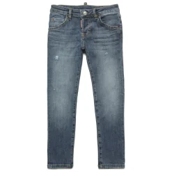 Jean Skinny Cool Girl avec Détails Déchirés à l`Avant