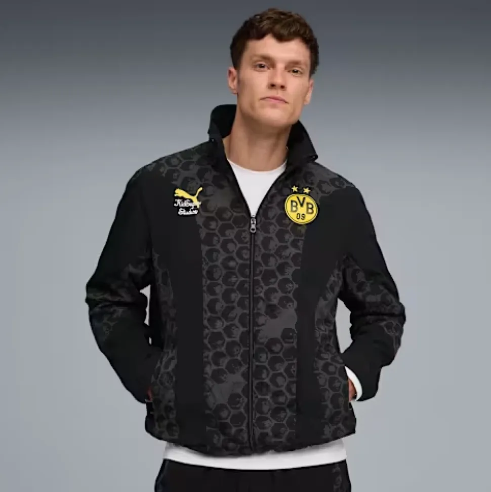 KidSuper Dortmund Veste Réversible Noire & Jaune