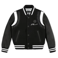 Leather Bomber Iconic Plein