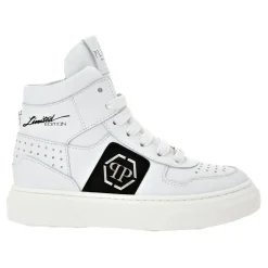 Leather Hi-Top Sneakers Hexagon