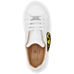 Leather Lo-Top Sneakers Smile