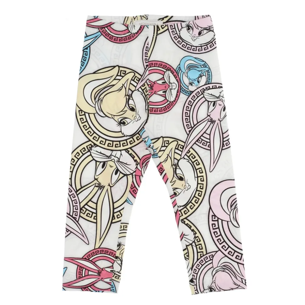 Leggings Imprimés en Jersey de Coton