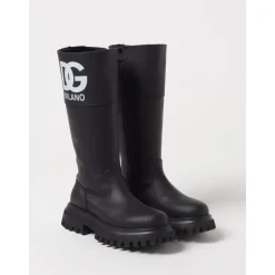 Élégantes bottes hautes noires pour enfants
