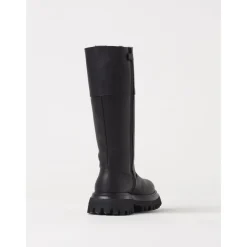 Élégantes bottes hautes noires pour enfants