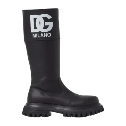 Élégantes bottes hautes noires pour enfants