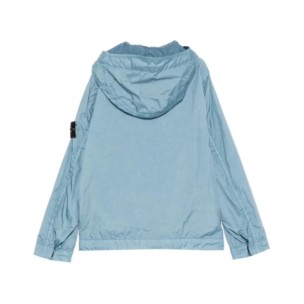 Logo Patch Hooded Jacket
