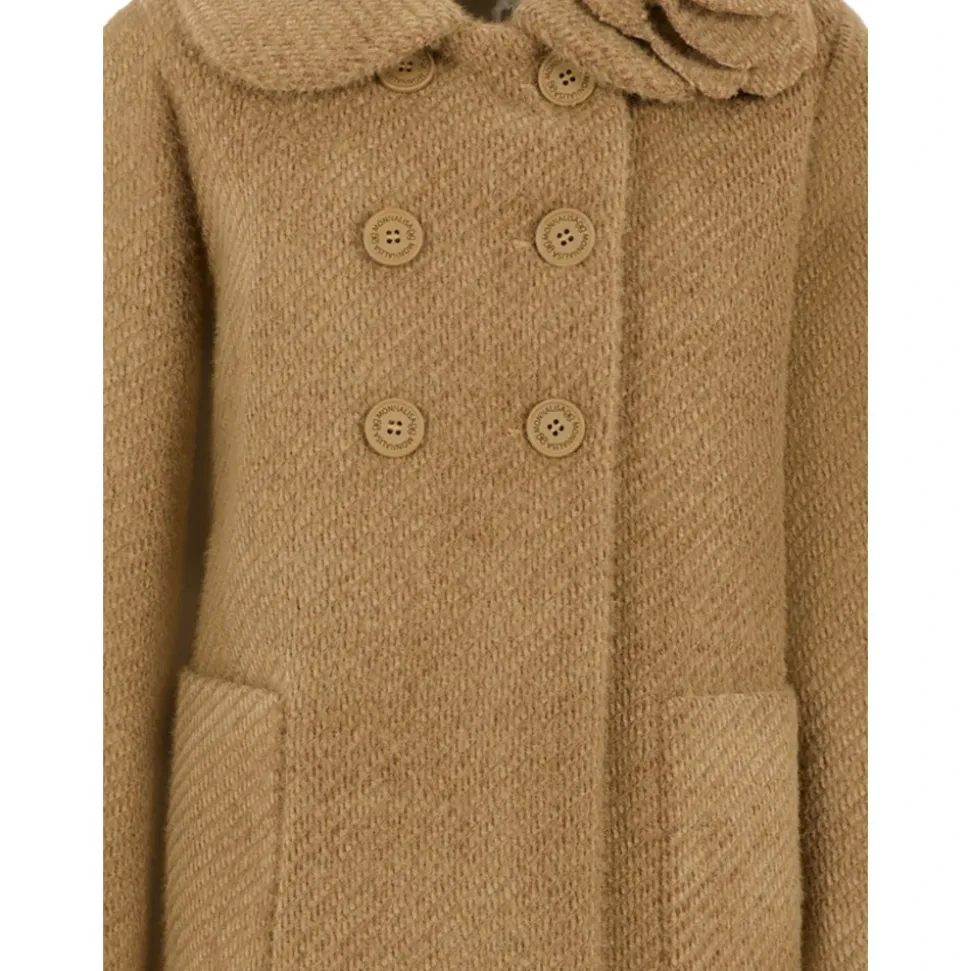 Manteau à Appliqués Floraux