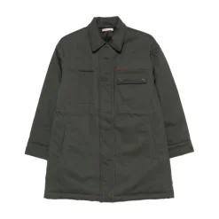 Manteau avec détail de poche et logo brodé