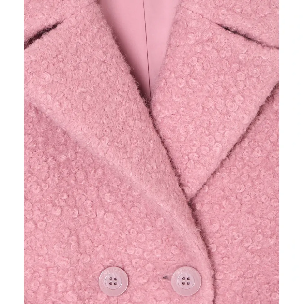 Manteau Bouclette Croisé