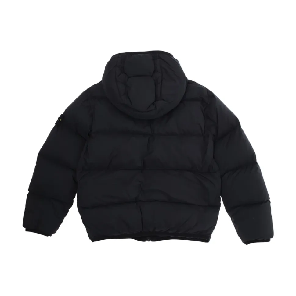 Manteau Court Parka Enfant Noir