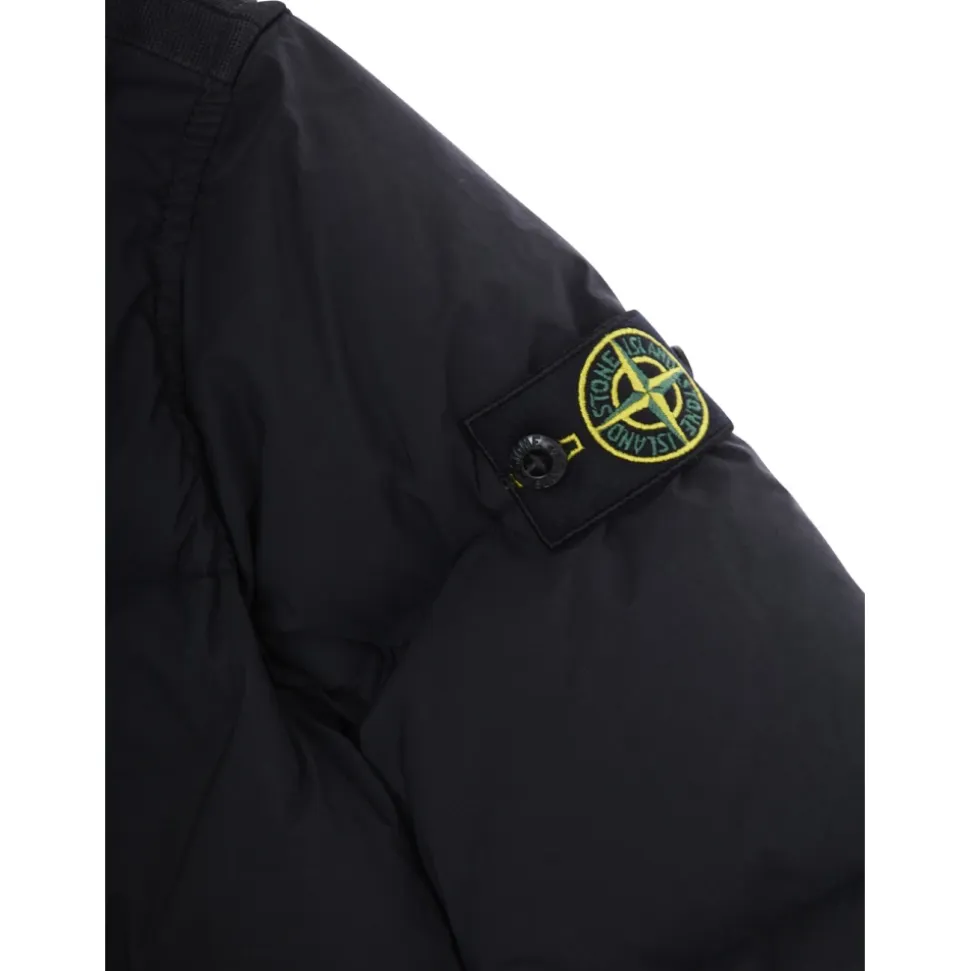 Manteau Court Parka Enfant Noir