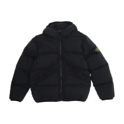 Manteau Court Parka Enfant Noir