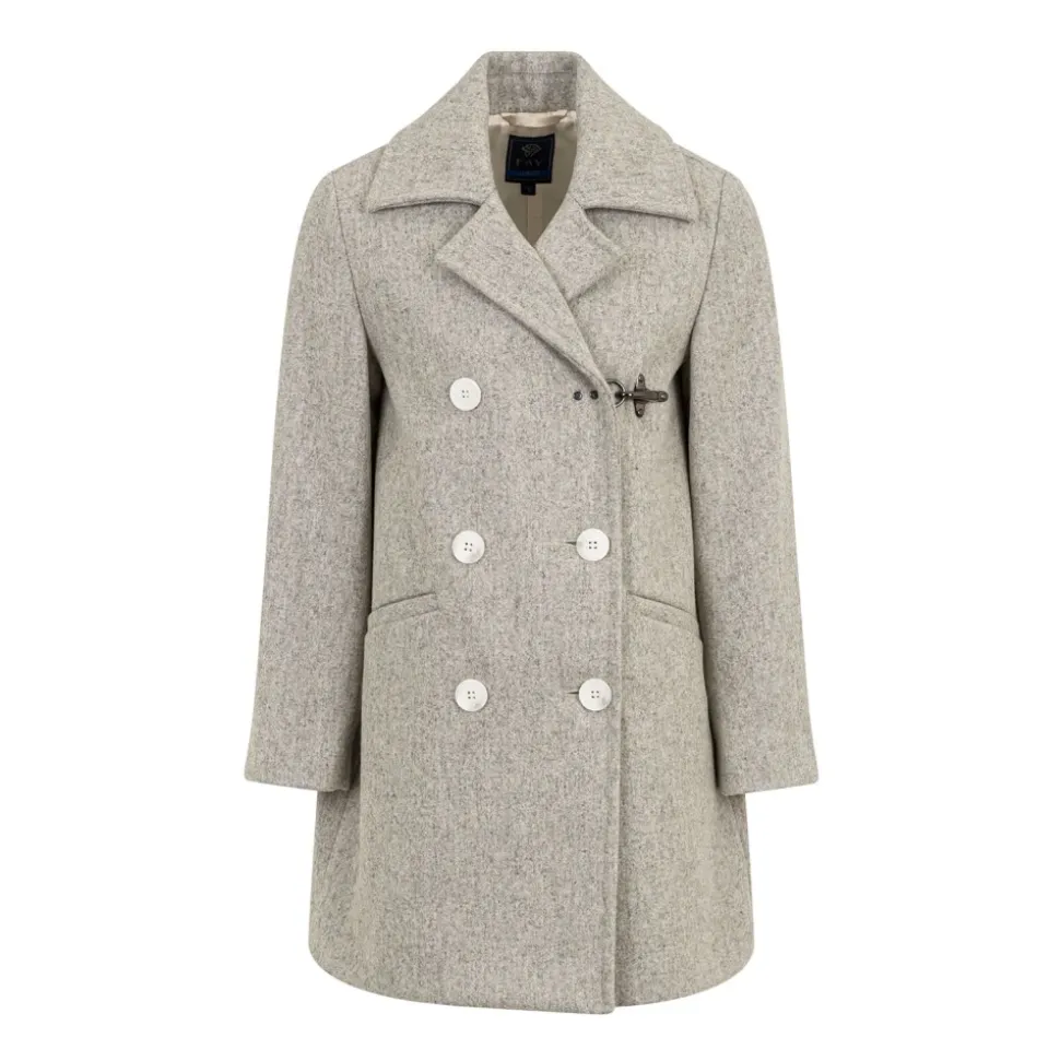 Manteau Croisé en Laine