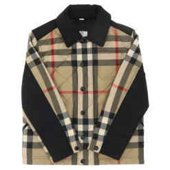 Manteau Enfant à Carreaux Vintage