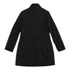 Manteau en laine à col montant et fermoir