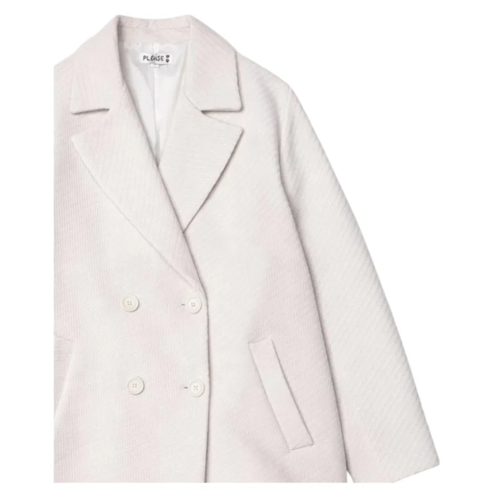 Manteau Rayé Croisé