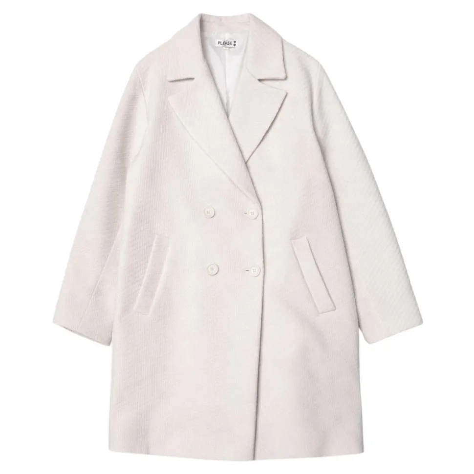 Manteau Rayé Croisé