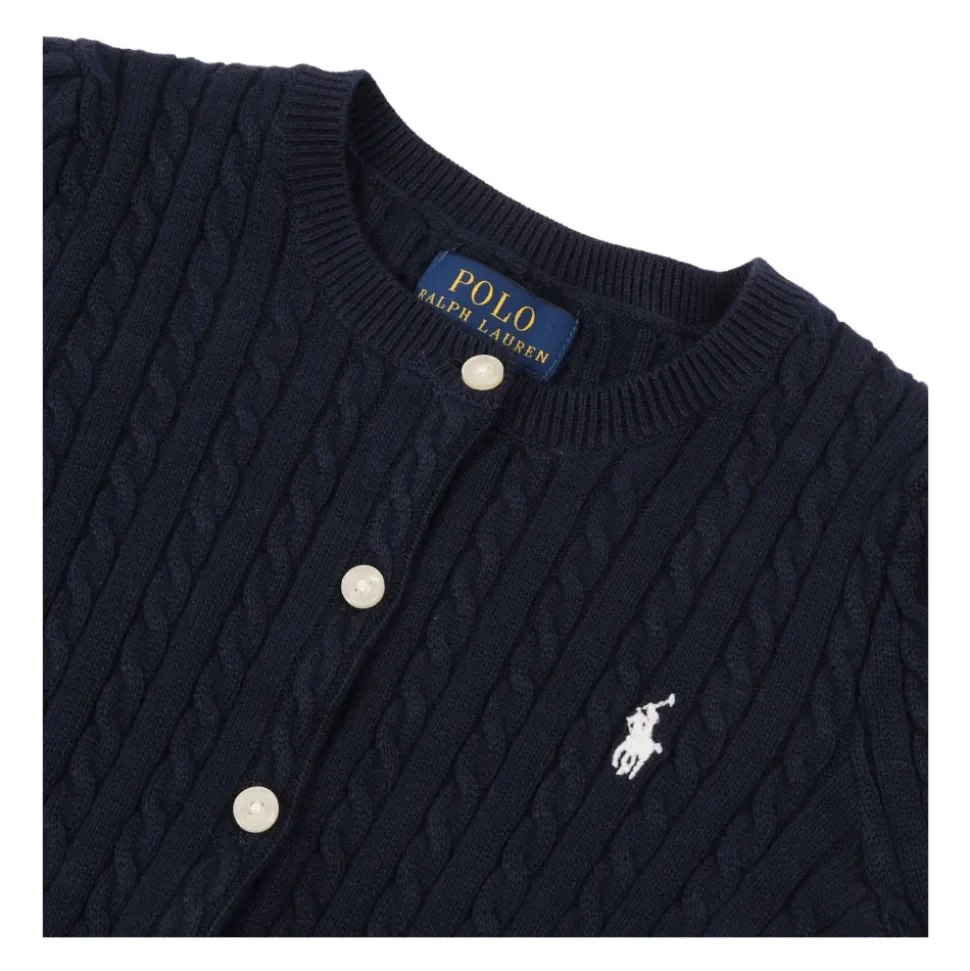 Mini Gilet en Tricot Torsadé