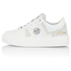 Mix Materials Low-Top Sneakers