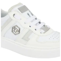 Mix Materials Low-Top Sneakers