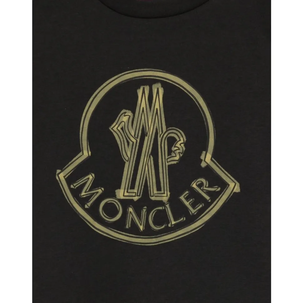 MONCLER KIDS T-shirts et Polos Noir
