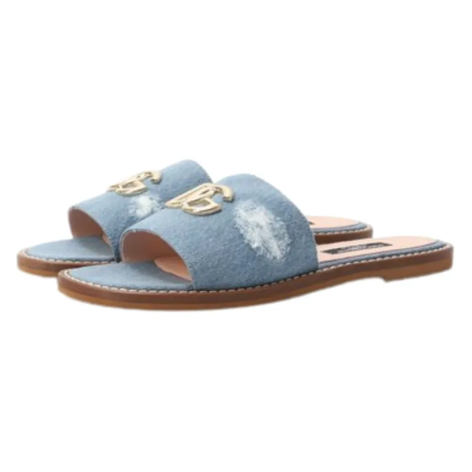 Mules Plates en Denim