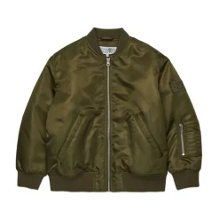 Padded Twill Bomber Jacket