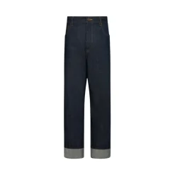 Pantalon à Bretelles Arrière en Denim Selvedge